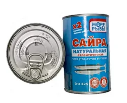 שימורי דג סאיירה במיץ טבעי 425 גר