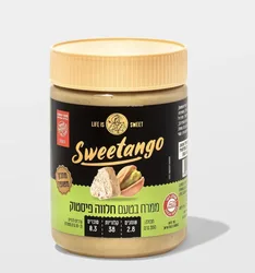ממרח חלווה עם שברי פיסטוק ללא סוכר 350 גר